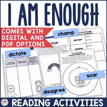 Preview of I am Enough by Grace Byers Activities in Digital and PDF