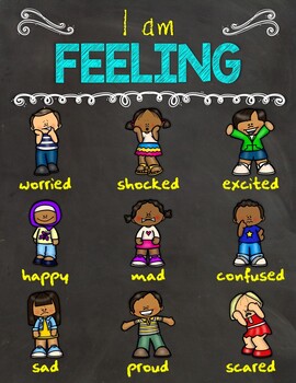 Preview of I am FEELING Multicultural Poster
