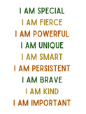 I am Fierce Posters/ SVGs (font 1)