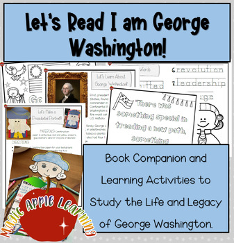 Preview of I am George Washington Book Companion Biography Study