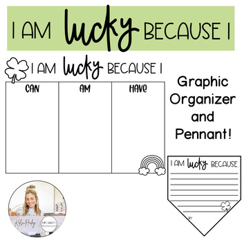 Preview of I am Lucky Because I Writing Activity