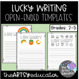 I am Lucky Writing - Open-Ended Template for St. Patrick's Day! -- 3 varieties