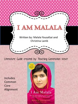 Preview of I am Malala- A novel study unit