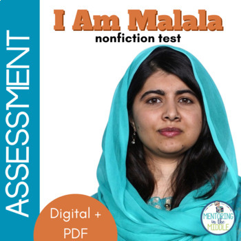 Preview of I am Malala Test - Young Reader's Edition - Multiple Choice & Text Evidence