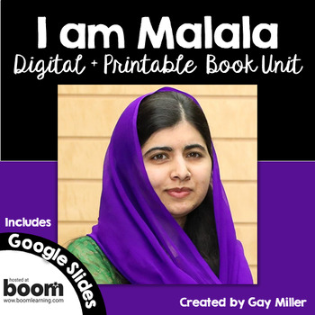 Preview of I am Malala (Young Readers Edition) Novel Study Digital + Printable Book Unit