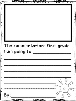 i am ready for first grade writing prompts for students going into