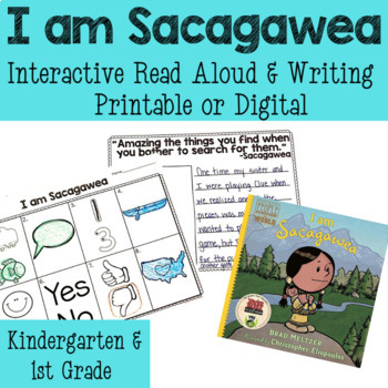 Preview of I am Sacagawea - Interactive Read Aloud - K/1 - Printable & Digital