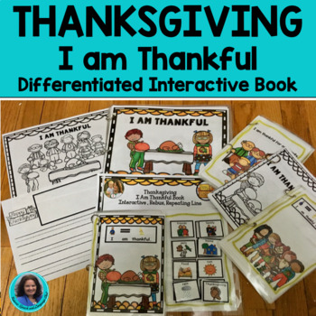 Preview of I am Thankful  A Differentiated Story