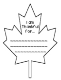 I am Thankful Leaf