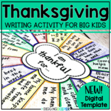 I am Thankful | Thanksgiving Writing Activity and Craft fo