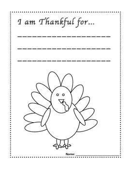 I am Thankful for by Govea Creations | TPT