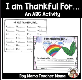 Thankful Abc Teaching Resources | Teachers Pay Teachers