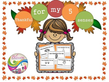 Preview of I am Thankful for my 5 Senses (Thanksgiving theme)