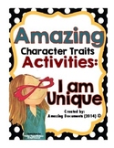 I am Unique - Character Traits Activities