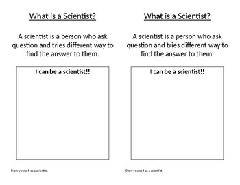 Preview of I am a Scientist (Science Notebook Pages)