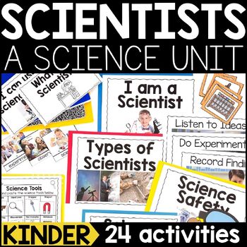 Preview of I am a Scientist Unit for Kindergarten | Science Activities and Scientist Crafts