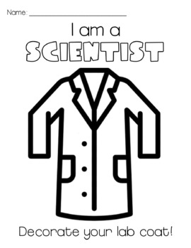 Preview of I am a Scientist - Lab Coat Decorating