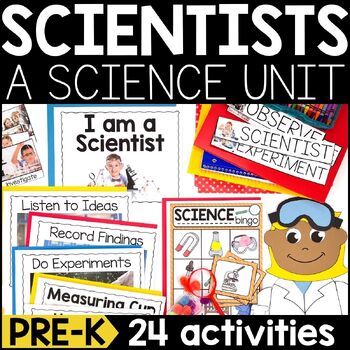Preview of I am a Scientist Pre-K Science Unit with Science Activities, Crafts, and Lessons