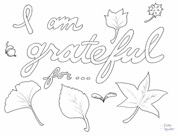 I am grateful for... by Ditto Master | TPT