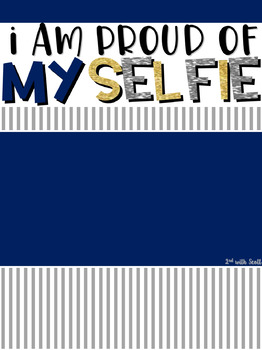 Preview of I am proud of my SELFIE - Goal Setting (editable)
