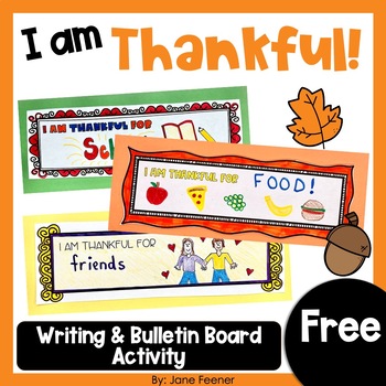 Preview of Thanksgiving activity | writing and bulletin board