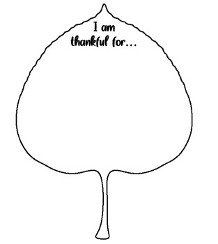 I am thankful for... leaves by Apples and Activities | TPT