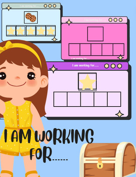 Preview of I am working for... reward chart ***with rewards and expectation pictures***