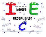 I before E except after C !