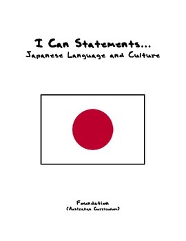 Preview of I can Statements Japanese