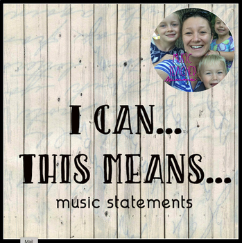 Preview of I can & This means statements for music