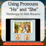 I can Use Pronouns 'He' and 'She'! Distance Learning Telet