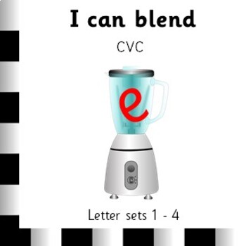 Preview of I can blend_animated CVC ebook_medial /e/_Letters & Sounds Ph 2