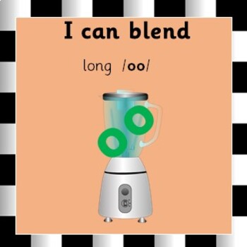 Preview of I can blend_long oo_Phase 3_animated phonics reader