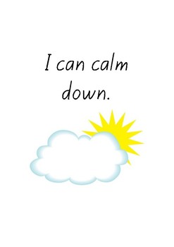 Preview of I can calm down - Resource book