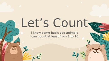 Preview of I can count zoo animals