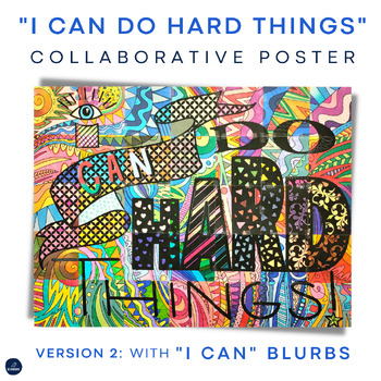 Preview of I can do hard things! - V2 with "I can" blurbs - Collaborative Art Poster