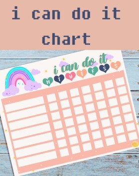 Preview of I can do it chart--- Pink Version