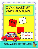 I can make my own sentence