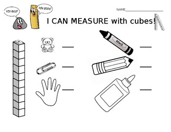 Preview of I can measure with unifix cubes!!