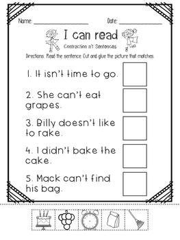 I can read Contractions by soar into teaching | TPT