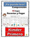 I Can Read! Cut-and-paste simple sentences (in Spanish)