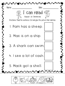 I can read Digraph (th, sh, wh, ch) sentences by soar into teaching