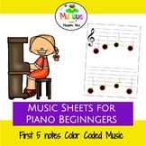 Music Sheets for Piano Beginners