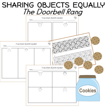 sharing objects equally worksheets the doorbell rang tpt