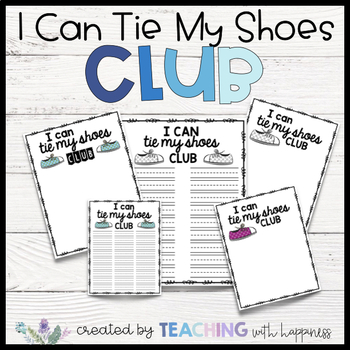 Preview of I Can Tie My Shoes Club