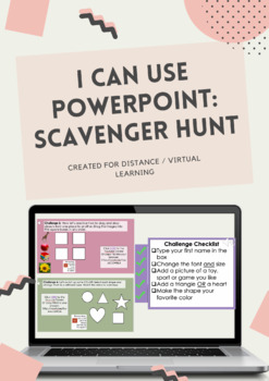 Preview of I can use PowerPoint Scavenger Hunt (How to use PPT)