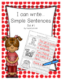 I can write... Simple Sentences Set #1