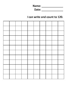 I can write and count numbers 1 to 120! by Mrs Atkins Class | TpT