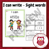 I can write sightwords