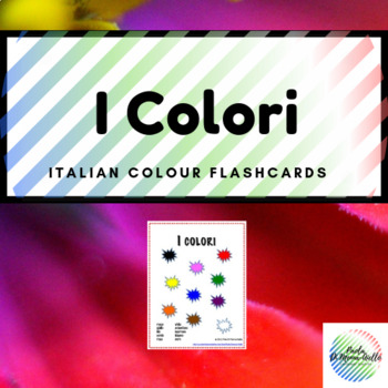 Preview of I colori (Colours) Italian